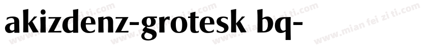 akizdenz-grotesk bq字体转换